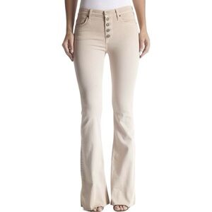 Hudson Jeans Jodi High Rise Flare In Khaki